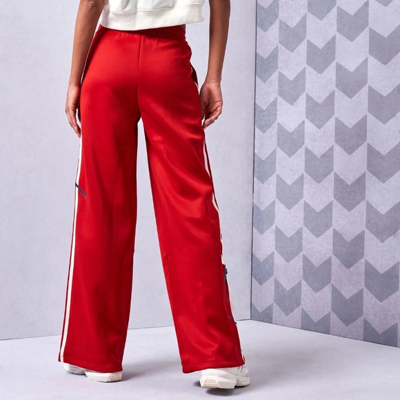 Adidas X Thebe Magugu Embroidered Detail Wide Leg Track Pants Size XS - Picture 4 of 13